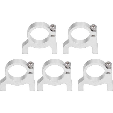 Lot de 5 colliers de serrage d'arbre, support à 2 colonnes, fixation ronde, pour équipements de robotique et d'ingénierie (3400-0032-0022) (1/5)