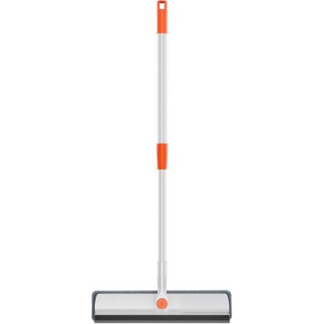 Brosse de nettoyage pour vitres, outil de nettoyage de vitres 2 en 1 avec colonne rétractable, équipement de lavage de vitres ou portes et fenêtres en verre (1/3)