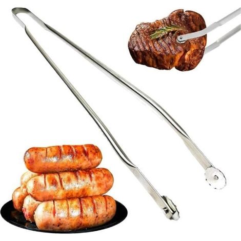 Pince Grill Up À Tourner Les Saucisses Pince A Barbecue A Roulette Pince BBQ Roulette pour Saucisses avec Rouleaux Pince-yd (1/4)