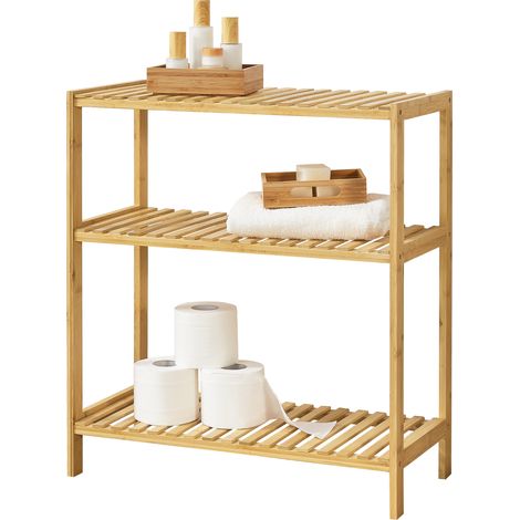 Bambus Standregal Nyköping 58 x 26 x 66 cm [en.casa]