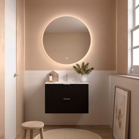 Salgar Badezimmermöbel BIBA 800 2 Metallschubladen mit Soft-Close BLACK VELVET 798 x 540 x 450 mm (1/2)