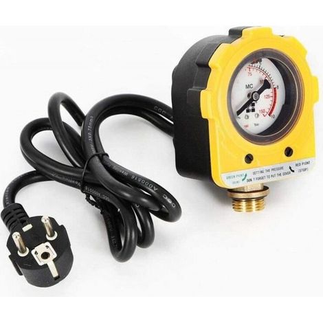 Bardusch - Pressostat Photoélectrique Régulateur automatique de la pompe à eau Jaune NPT1/2\" (1/4)