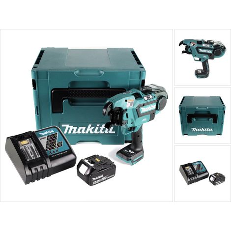 Makita DTR 180 RM1J Akku Bewehrungsverbinder 18V Brushless für 0,8mm Bindedraht im Makpac + 1x 4,0Ah Akku + Ladegerät