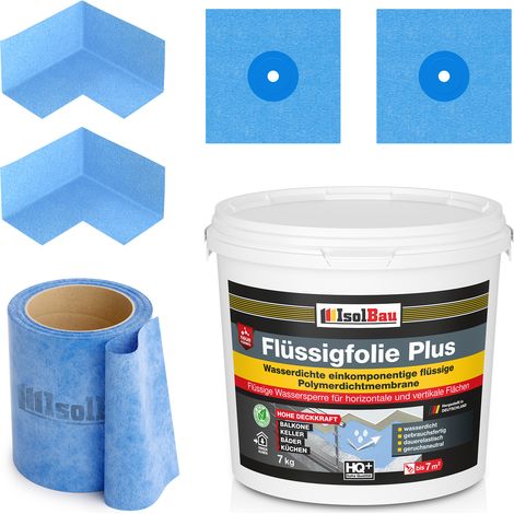 Kit de joint Dichtset 807B Liquid Foil + ruban adhésif 7 kg 5 m, 2 coins, 2 manchettes