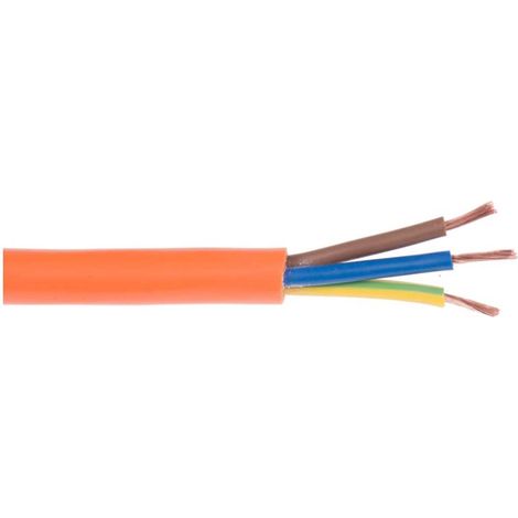 Câble électrique 3 conducteurs , Gaine PVC, section 2,5 mm² H05VV-F, Classe arctique ( Prix pour Bobine de 100 Mètres )