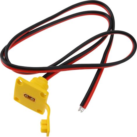 XT60-Stecker auf Blindstecker-Stromkabel, 12 AWG Ladekabel für E-Bikes, Solarpanel-Adapter für ferngesteuerte Flugzeuge und Spielzeugautos, 1 m (1/5)