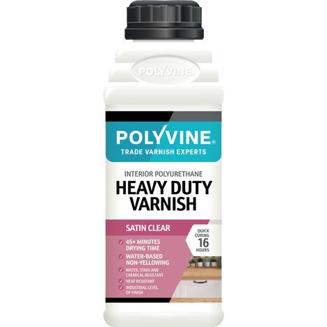 Polyvine - Heavy Duty Interior Wood Varnish - Satin - 100ml
