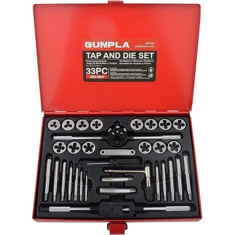 Gewindeschneidsatz Schneideisensatz Metrisch Zoll Metallbox 33 (1/5)