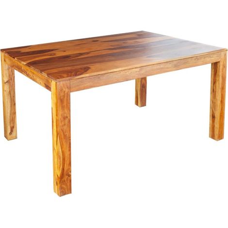 Table TAVINA – Massivholz Sheesham – 135 cm – Platte Stärke 97 mm – Rustikaler Stil