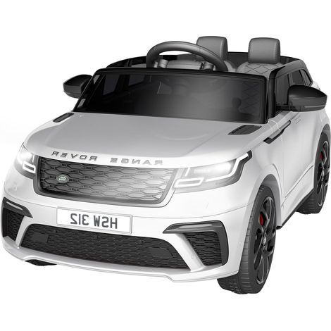 Voiture ÉLectrique Enfant 12V Land Rover Licenciée - VéHicule Tout-Terrain avec TéléCommande, Musique, USB, TF, MP3 - Jouet Enfant 3 Ans Et Plus(Weiß) (1/5)
