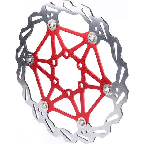 Schwimmende Bremsscheibe für Mountainbikes 160/180/203 mm, Fahrradzubehör (rot 180 mm) (1/5)