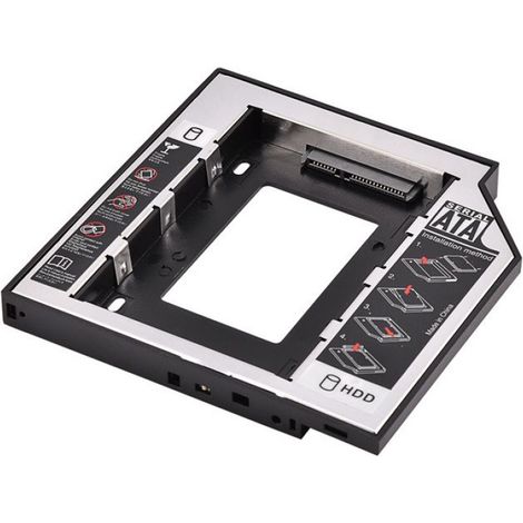 Support Disque Dur - Boîtier Interne 2,5 Pouces SATA III - Pour Ordinateur Portable - Aluminium - 128 x 128 x 10 mm - 1 Pièce (1/5)