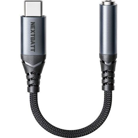 Nextbatt Audio Adapter Usb C Auf 3 5 Mm Schwarz