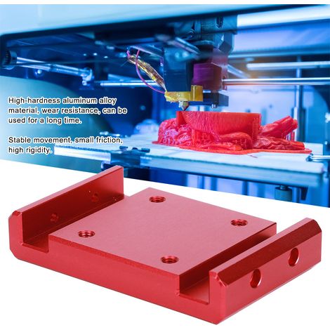 Bloc coulissant en alliage d'aluminium rouge pour imprimante 3D DLP SLA Anycubic, accessoire de mise à niveau (1/5)