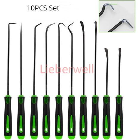 10-Piece Hook LIEBERWELL and Pick Set, Auto O-Ring and Seal Removal Tools, Mini Pick Hooks for Car Seal Repair (1/5)