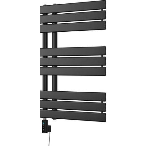 Tristan - Black Electric Towel Rail H816mm x W500mm 400w Thermostatic WIFI (1/3)