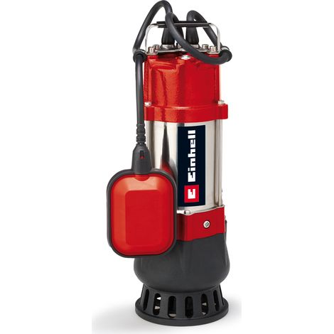 Einhell Pompe d’évacuation pour eaux chargées GC-DP 5010 G (500 W, Diamètre de la particules 10 mm, Câble d‘alimentation 10 m, Avec flotteur, Corps en Inox, Poignée de transport) (1/5)