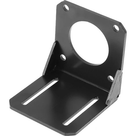 Pièce de support de montage en acier inoxydable noir pour moteur pas à pas NEMA23 57