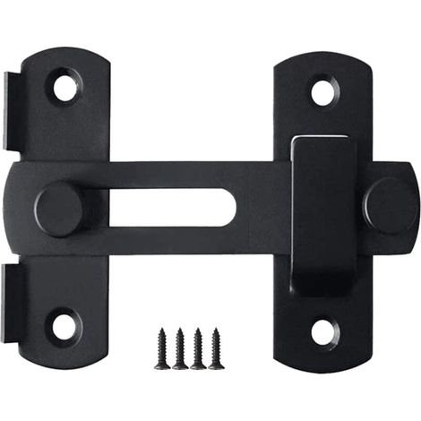 Wuzhou Door Lock Sliding Door Lock Tiny Door Lock Stainless Steel Lock Exposed Door Buckle Anti-theft Sliding Door Buckle Bedroom Door Lock Door Lock