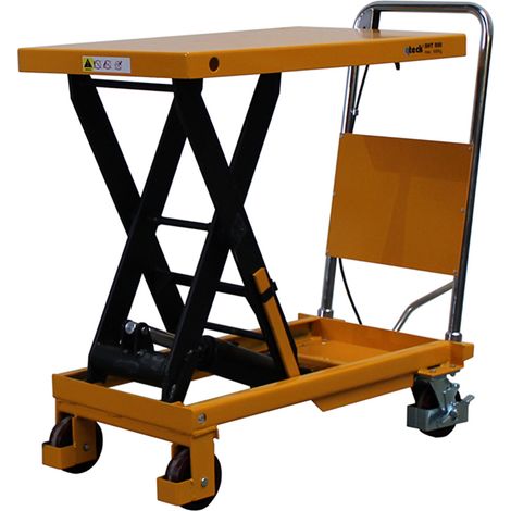 qteck Scherenhubtische SHT-Serie PU/Single mit Plattform 855x500mm und 500kg Hubkraft