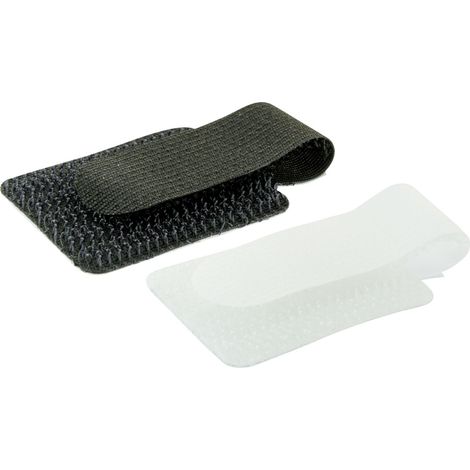 Schwaiger Wand-Clips Set Klettband 5 x weiß 5 x schwarz