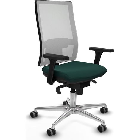 Sedia ufficio piqueras y crespo Horna verde alluminio comoda