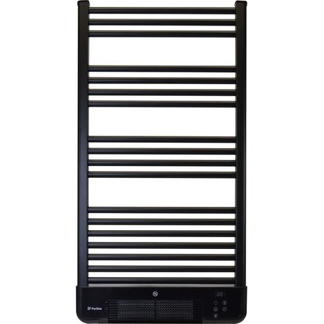 Radiador Toallero con calefactor integrado y control WiFi Negro (1/5)