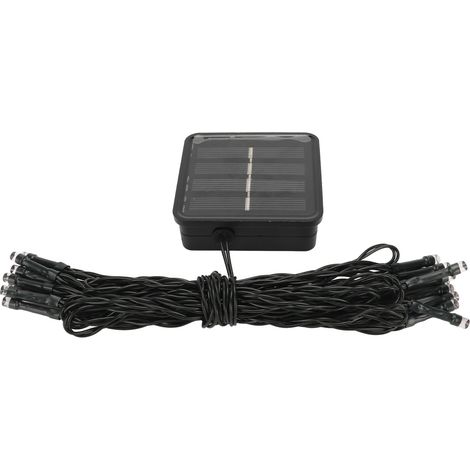 Guirlande solaire 20 LED 8 modes 16,4 pieds, éclairage extérieur sûr pour Noël, maison et jardin, chaîne lumineuse solaire étanche (1/5)