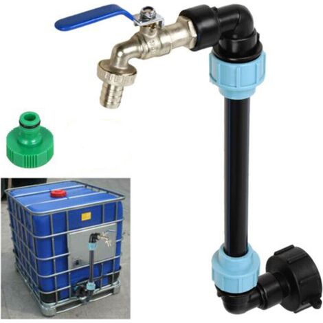Adaptateur Robinet Évier À Col De Cygne - Sortie 3/4 Pouces - Pour Cuve À Eau Pluviale Et Réservoirs - 1 Pièce (1/5)