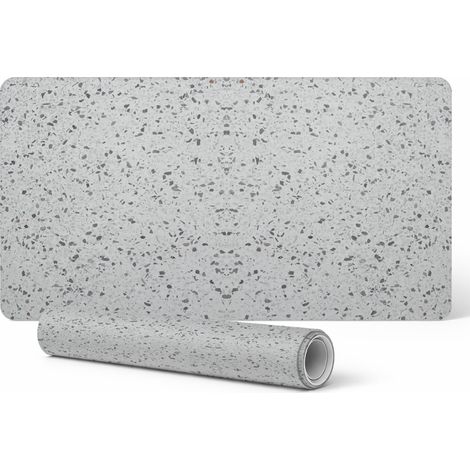 Alfombrilla antideslizante para ratón y teclado Terrazzo Symmetry 100x50 cm (1/5)
