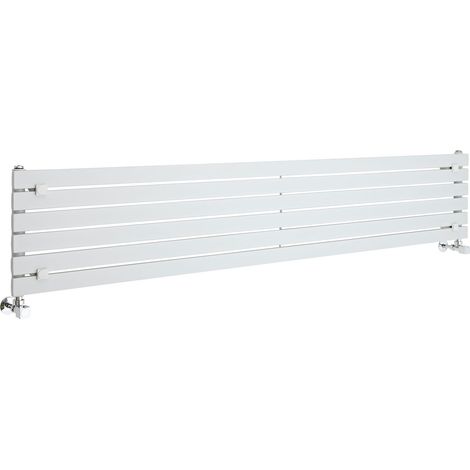Hudson Reed Sloane – Radiateur Design Horizontal – Blanc – 35.4 x 178cm (1/5)