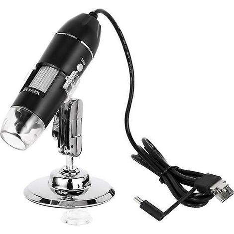 Microscope numérique 1600X avec caméra, microscope électronique portable USB 3 en 1 pour le soudage, loupe LED pour CE (1/5)