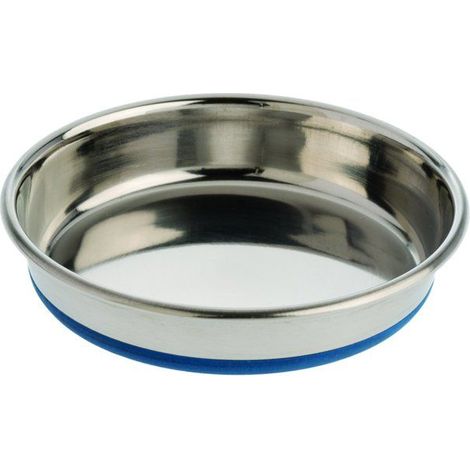 Gamelle antidérapante en acier inoxydable (pour la nourriture ou l'eau du chat) – facile à nettoyer.