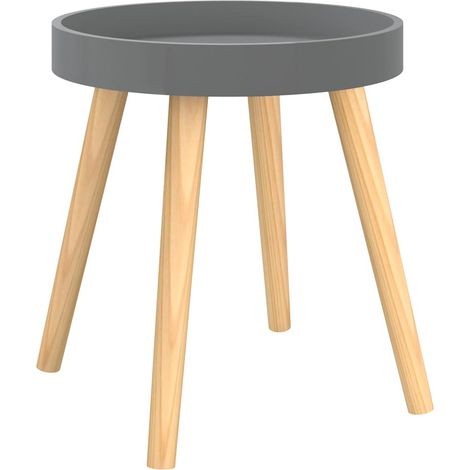 Maison Exclusive - Beistelltisch Grau 38x38x40 cm Holzwerkstoff M (1/5)