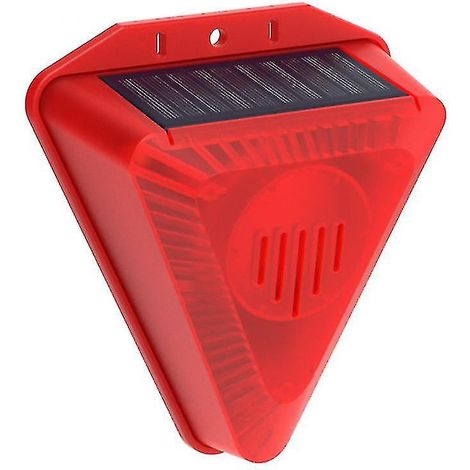 Alarme lumineuse solaire répulsive contre les sangliers, 4 modes de minuterie, aboiements de chien, coups de feu. (1/5)