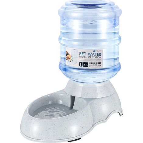 Fontaine à eau Flexzion à gravité pour chiens et chats (11 litres) avec remplissage automatique. Convient aux chiens et chats de toutes races. Compatible avec bouteille, gamelle et abreuvoir. (1/5)