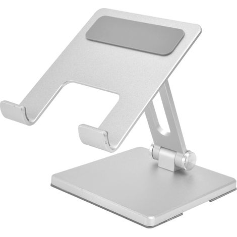 Support de tablette réglable et pliable pour tablette de bureau, support pour téléphone portable Huawei (argenté) (1/5)