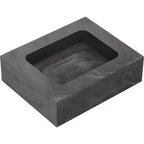 Moule en graphite carré pour coulée d'or 300g et d'argent 157g, lingotière résistante à la chaleur, économique, moule de fusion à haute température, 2 pièces. (1/5)
