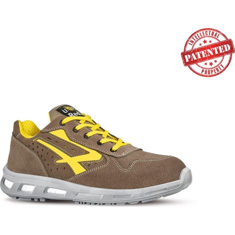 Sicherheitsschuhe niedrig ADVENTURE ESD S1P SRC - Braun/Gelb 36 (1/5)