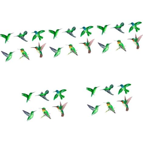 5 Ensembles Autocollants Anti-oiseaux Décalcomanies De Fenêtre D'oiseau Autocollants De Fenêtre De Dinosaure Autocollants De Fenêtre Non Adhésifs 3d Pvc Intérieur Film De Fenêtre (1/5)