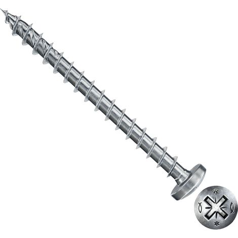 200 vis VBA tête cylindrique bombée Power-Fast PZ2 Ø3,5 x 20 mm filetage total - Fischer (1/3)