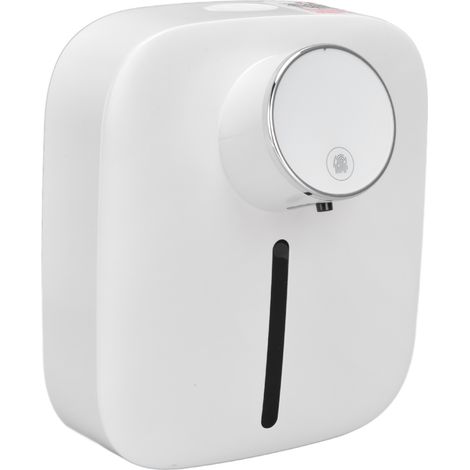 320 ml berührungsloser, wandmontierter Seifenspender, intelligenter Sensor für Handseife, Schaumseife, für Küche, Bad, Büro, USB-aufladbar, Weiß (mit eingebautem Akku) (1/5)