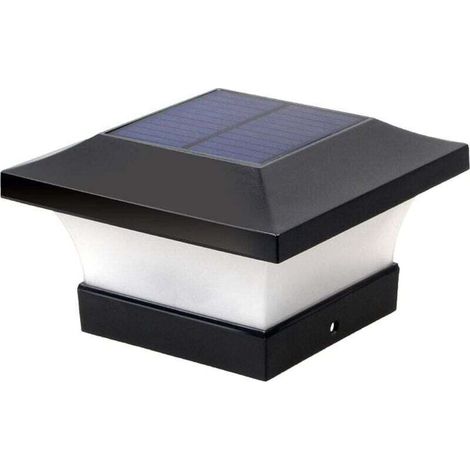 LED Lampadaire Solaire Exterieur, Villa Mur Paysage Lampe De Jardin, Accueil Lampe Murale Lumière, Piliers Super Lumineux, Pour Allée Du Jardin Patio Yard Pelouse Allée Chemins - Blanc (1/5)