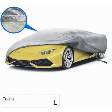 MaxTech - Copriauto Telo Impermeabile Auto Proteggi Sole Pioggia Neve Sporco Tg.l Cop-aut-l - (1/2)