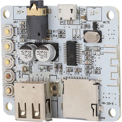 Module récepteur audio Bluetooth MP3 HW-3298 avec amplificateur et lecture via USB et carte TF (1/5)