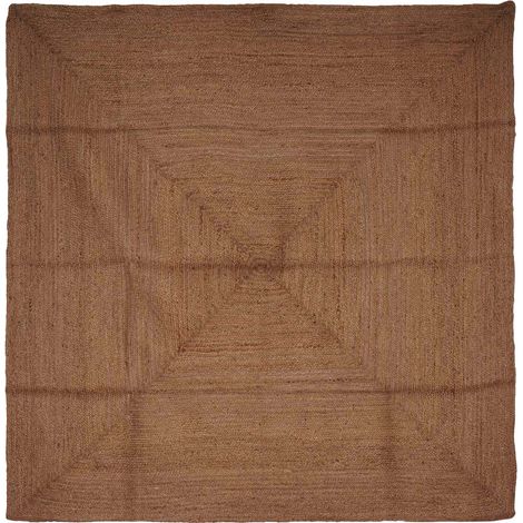 Area Rug Grey 200 x 200 cm Jute vidaXL (1/5)