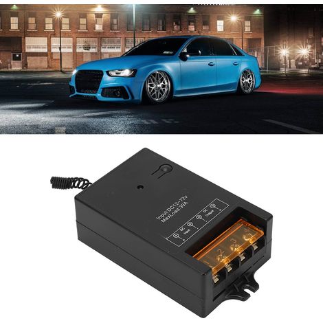Interrupteur à distance sans fil pour relais automobile 30 A, interrupteur principal d'alimentation, relais automobile 12 V-72 V (1/5)