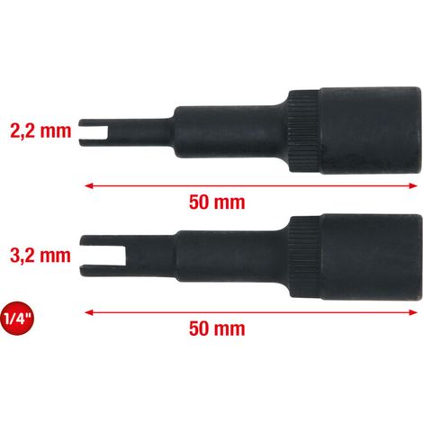 Jeu de douilles tournevis 6 pans intérieur pour soupape de circuit de climatisation, 2 pcs (1/5)