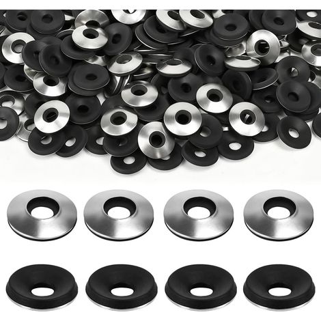 Rondelles d'Étanchéité EPDM en Acier Inoxydable Rondelle Caoutchouc Étanchéité M6.3x16mm Rondelles Etanche pour Vis Toiture Rondelle Etancheite Neoprene pour Vis Autoperceuses (1/5)