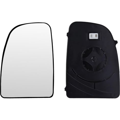 Verre de Rétroviseur Gauche Compatible avec Ducato Jumper Boxer Movano C 2006-2023 Glace Retroviseur Exterieur avec Chauffant et Plaque de Support (1/5)